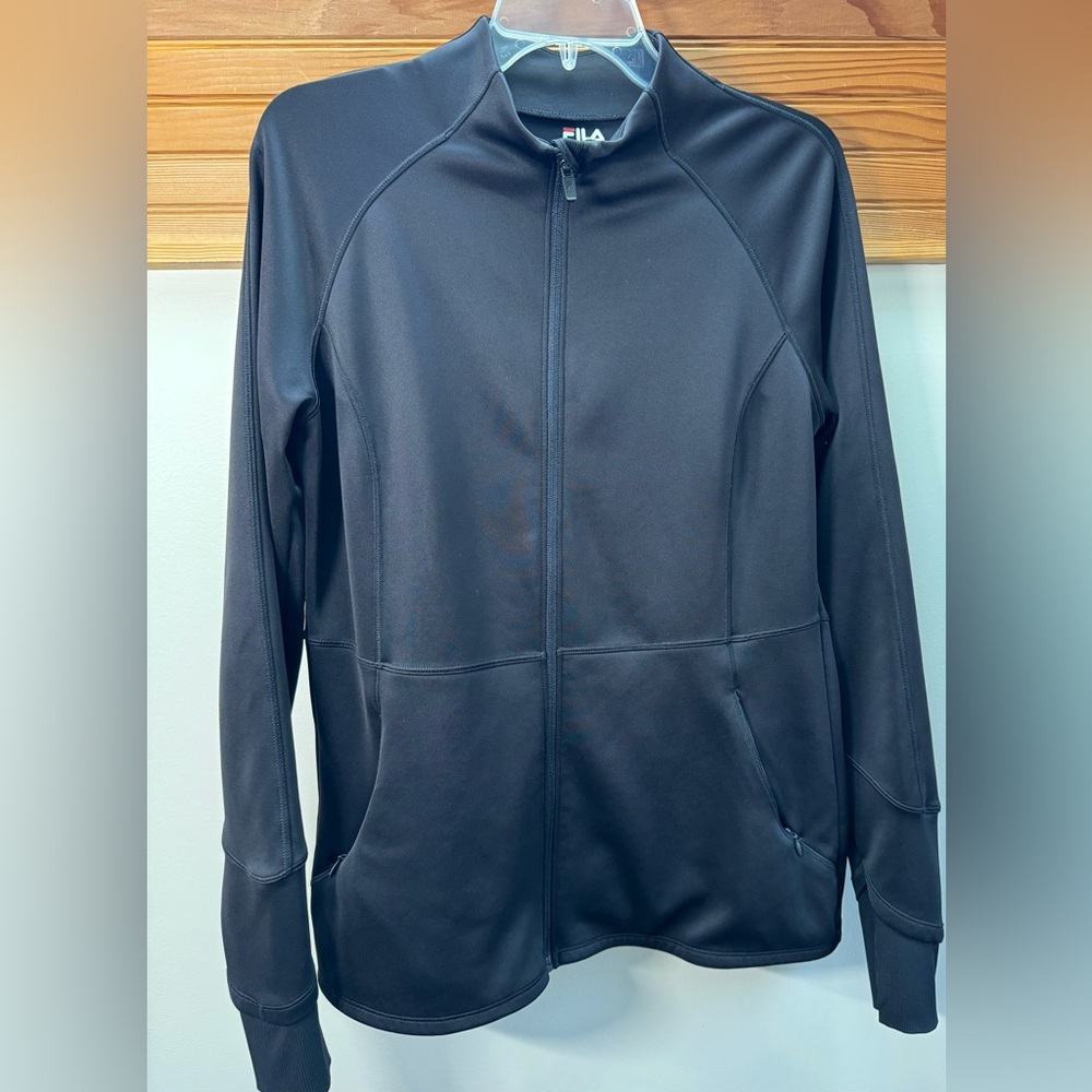 Women’s Fila Athletic Sport Jacket, Zip Front Closure, Front Zip Pockets, Lg.
